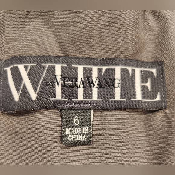 Vera Wang Gray Tulle Cocktail Dress - Picture 9 of 9